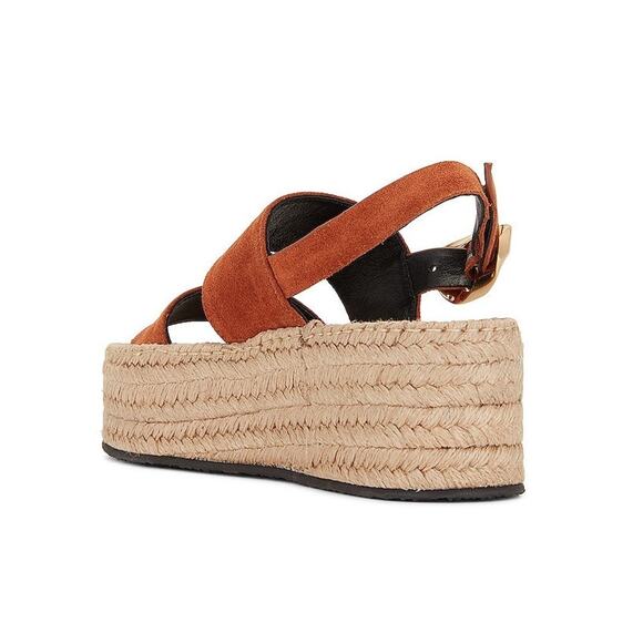 Rag & Bone Odyssey Wedge Sandals - 38.5 - Redwood - Picture 3 of 5